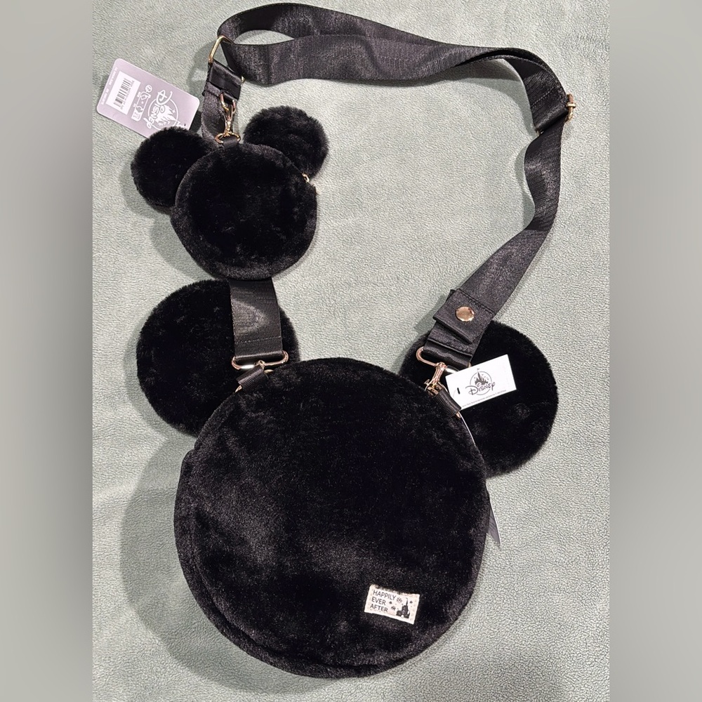 Disneyland Mickey Plush Crossbody with Coin Purse - NWT!!